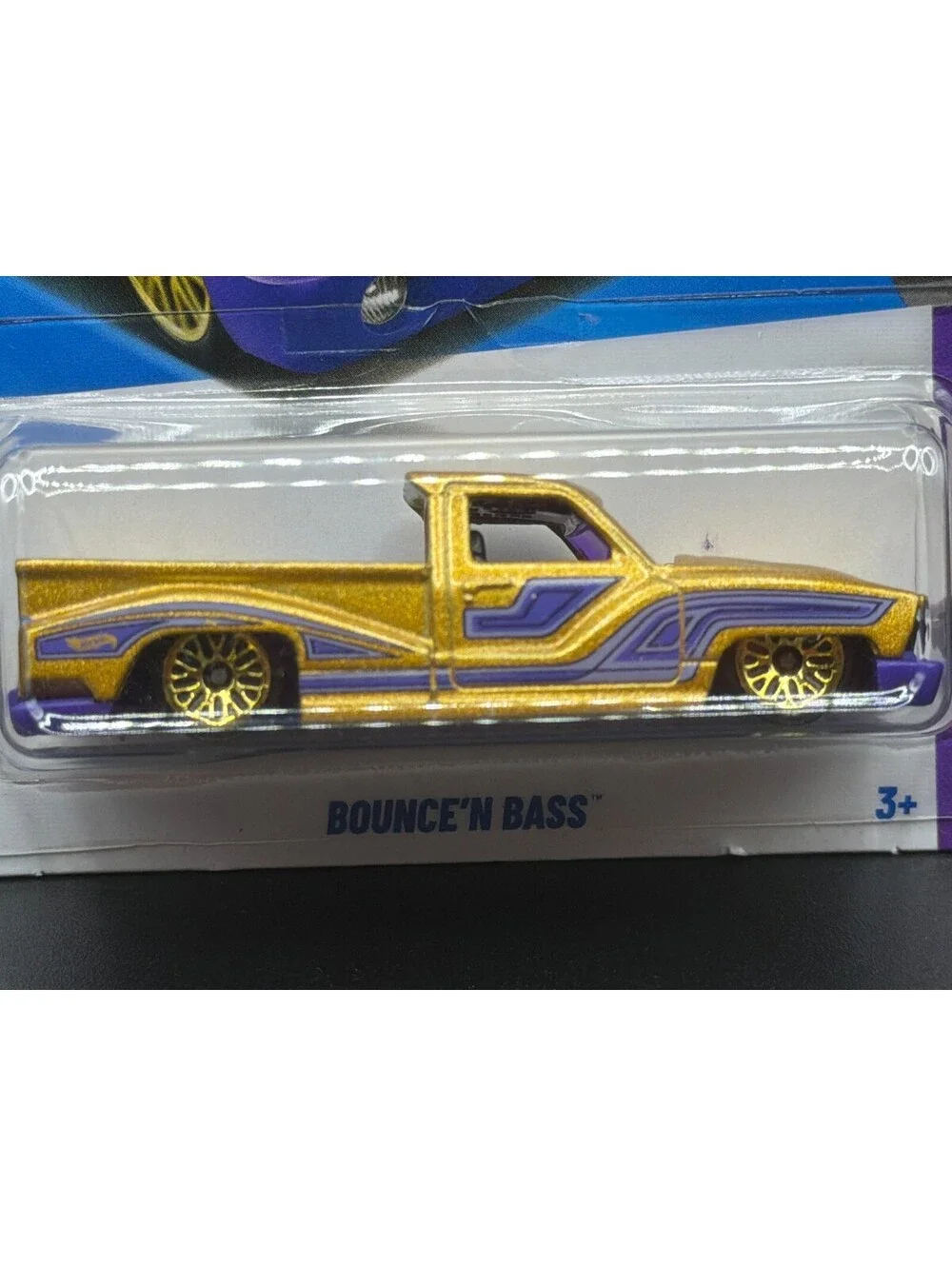 Hot Wheels Bounce 'N Bass - Layin' Low 1/5 - New For 2026 Gold Diecast Truck